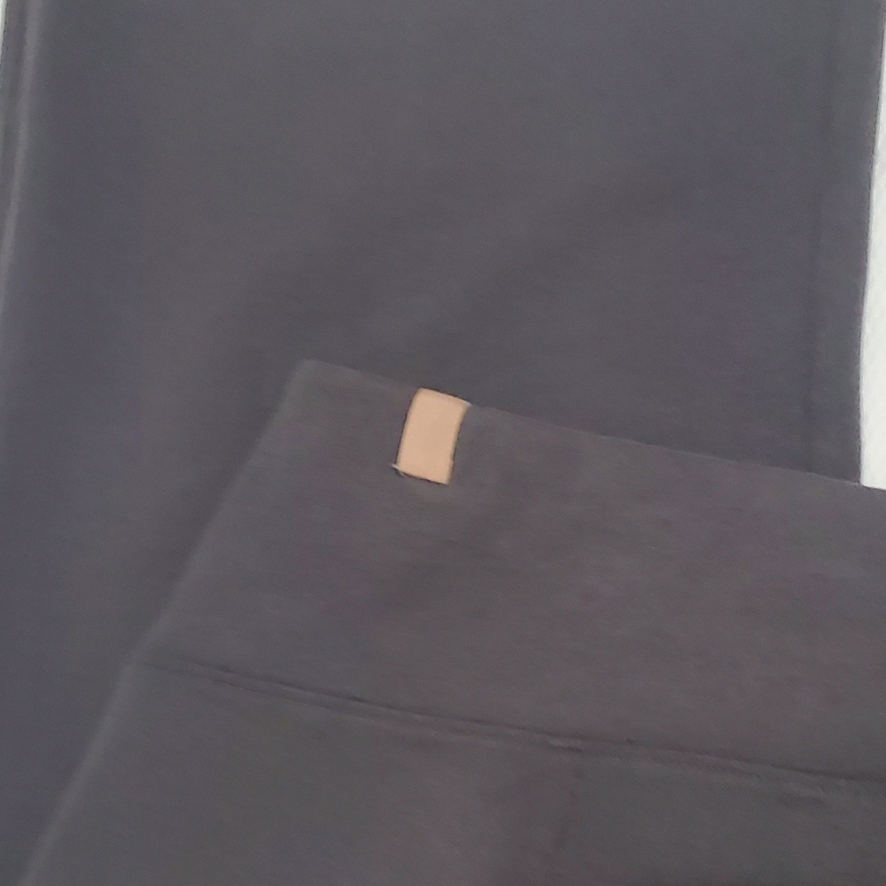 Lunya Pima Cotton Good In Bed  Wide Straight Leg Lounge Pants Taupe Brown Medium - Picture 8 of 12